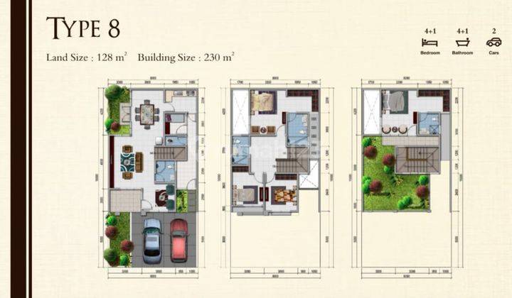 Rumah Modern 3 Lt + Rooftop Di Cluster De Mansion, Alam Sutera 2