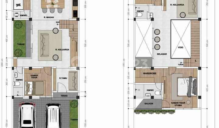 Dijual Rumah Baru di Taman Villa Meruya