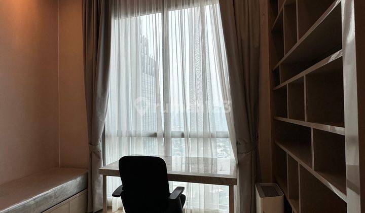 ruang tamu apartment 1 br bagus furnished