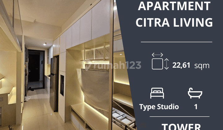 Dijual Apartment Citra Living Type Studio, Tower Orchard, Kalideres, Jakarta Barat 1