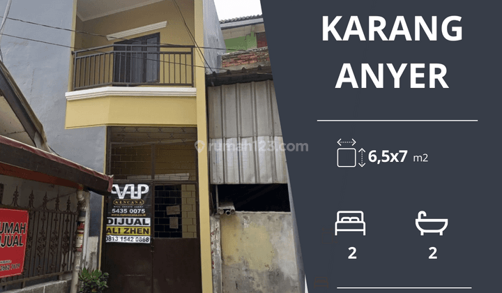 Dijual Rumah 2 Lantai Di Karang Anyar Harga Nego 1