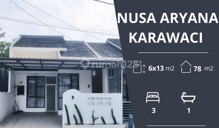 Dijual Rumah Siap Huni Dan Rapi Furnish di Cluster Aryana, Karawaci, Tangerang 1