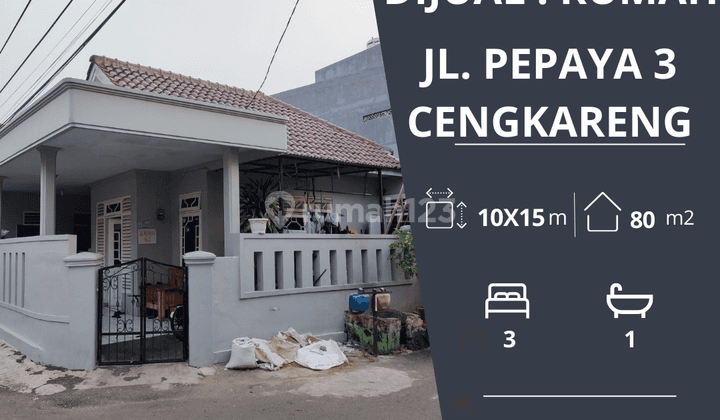 DIJUAL Rumah Siap Huni di Jalan Pepaya 3, Cengkareng Barat, Jakarta Barat 1