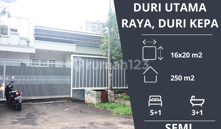 Dijual: Rumah di Jln. Duri Utama Raya, Duri Kepa, Jakarta Barat