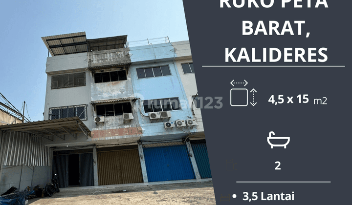 Dijual Ruko 3,5 Lantai di Jalan Peta Barat, Kalideres, Jakarta Barat 1