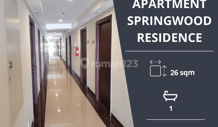 Dijual Apartment Springwood Residence, Jalan Mh Thamrin, Pinang, Tangerang Kota 1