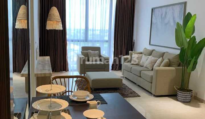 For Rent Apartment Izzara Simatupang 108M2 Low Floor 2 Bedrooms Nice Furniture, Ready To Move In