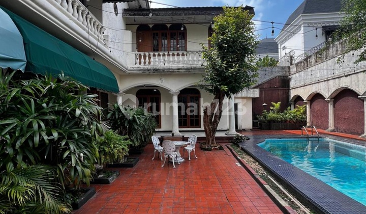 Dijual Cepat!! Dibawah Njop Rumah Mewah 2 Lantai Luas 1.192m2 Halaman Luas Ada Pool, Kemang, Jaksel 2
