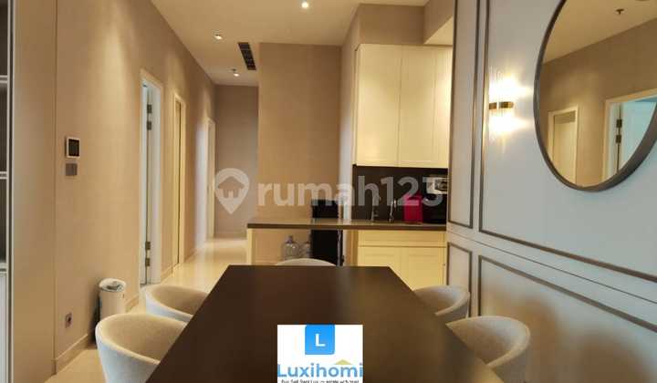 For Rent Apartment The Stature Menteng 3 Bed Size 173m² Private Lift Furnished Middle Floor