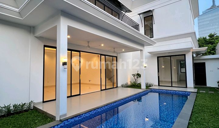 For Sale Rumah 2 Lt Brand New Modern Tropical Ada Swiming Pool, Lokasi Di Cilandak, Jakarta Selatan 2