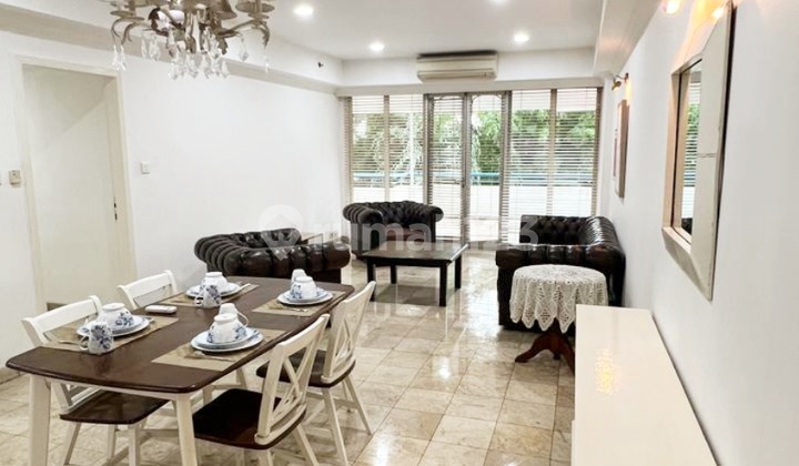 Disewakan Apartemen Brawijaya 2 Bed+1 Luas 125M2 Low Floor, Full Furnish