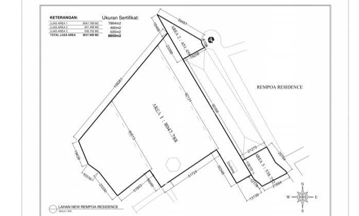 Di Rempoa Ada Jual Kavling Tanah 7500m2 Murah 1