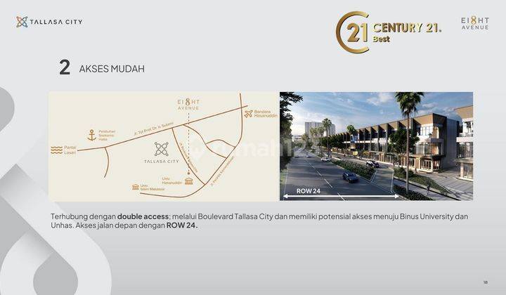Ruko 8 avenue tallasa city poros bolevard dekat mitra 10 11