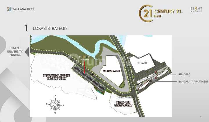 Ruko 8 avenue tallasa city poros bolevard dekat mitra 10 17