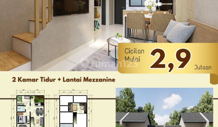 Virginia Park Makassar Tipe Breeze merupakan tipe rumah 1 lantai yang dilengkapi dengan 2 kamar tidur, 1 kamar mandi, ruang tamu, ruang makan, dapur. 3