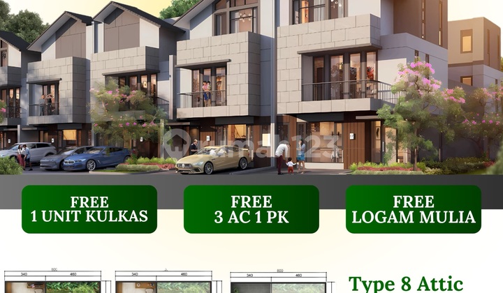 Rumah Tipe Onix Attic Room 1