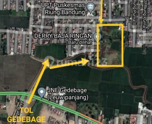 Tanah Luas Siap Bangun Harga di Bawah NJOP di Gedebage Bandung