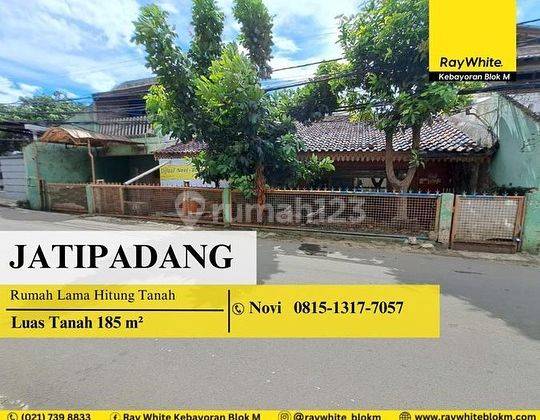 Dijual Rumah Hitung Tanah di Jatipadang, Pasar Minggu, Jakarta Selatan. 1