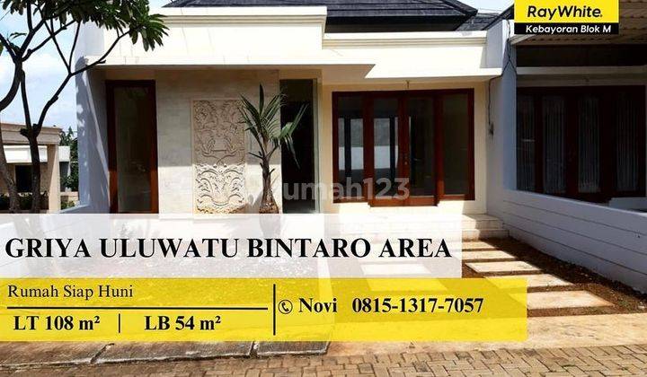 Dijual Rumah Siap Huni di Bintaro Area 1