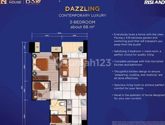 BU, NEGO SMP JADI Apartemen Sky House 3 Kamar Tidur Baru 2