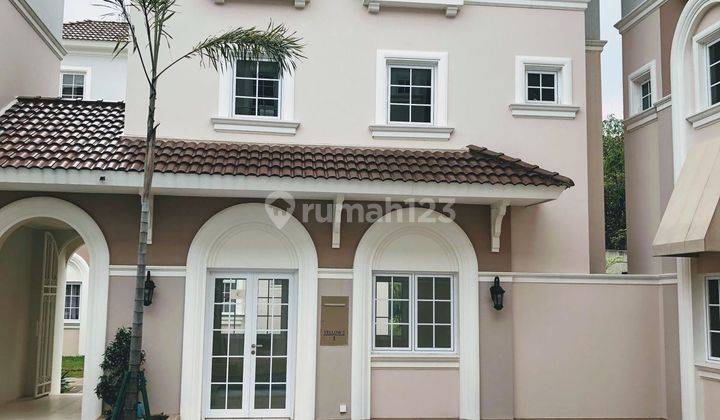 Jual/sewa Termurah Nego Smp Jadi, Rumah 3 Lantai Di Bsd Depan Kolam Renang 1