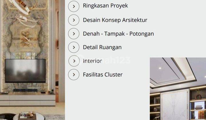 Rumah Sultan Mewah Di Cluster Lyndon, Navapark 3 Lantai, Ada Lift, 2