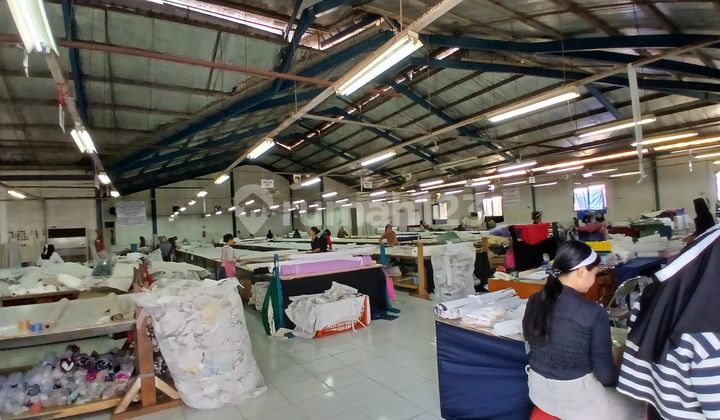 Tanah & Bangunan Harga Murah Ex Pabrik Garment Jalan Utama Raya Parung,di Bogor Jawa Barat 