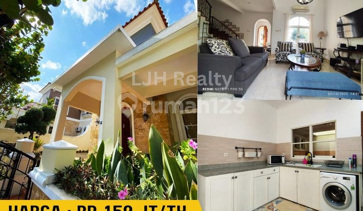 Dijual/ Disewakan Rumah Full furnish Casa Grande type Mediteranian Sangat terawat dan siap huni. 1