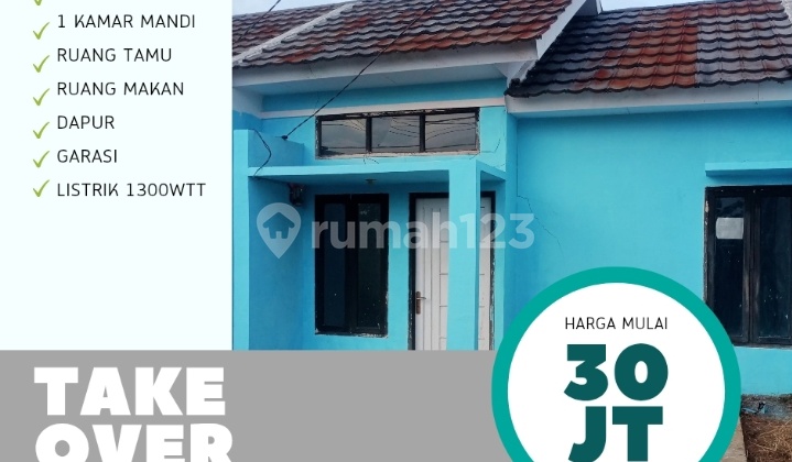 Subsidized Home Loan in North Tambun, Bekasi: House Requires Minimal Renovation, HGB Title, Located in Arafah Residence Housing Complex, Srimahi, North Tambun, Bekasi, West Java, 17510.