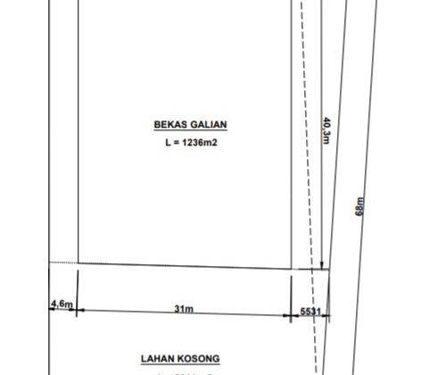 Kavling Komersil Ciputat Luas 2800 M2 Cocok Untuk Usaha Komersil  2