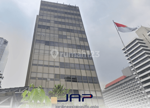 Sewa Kantor Gedung Jaya 332 M2 Bare Strategis Dekat Halte Sarinah 2