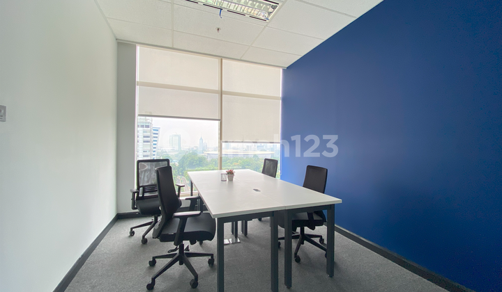 Sewa Kantor Unit Furnished 6 Pax di Menara Caraka Mega Kuningan