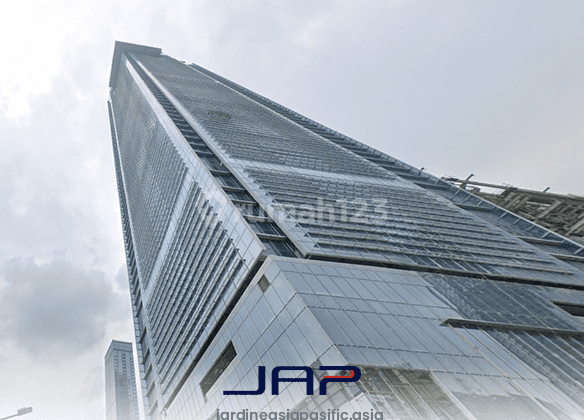 Sewa Kantor Grade A Autograph Tower 385 M2 Bare Strategis Dekat MRT 2