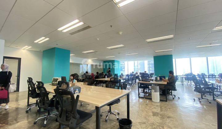 Sewa Kantor Tokopedia Tower Luas 358 M2 Furnished di Kuningan 1