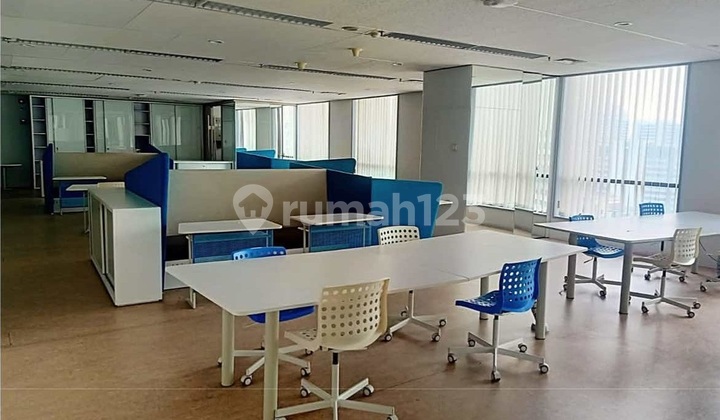 Office for Rent Thamrin Tower 409M2 Furnished Near Bundaran HI