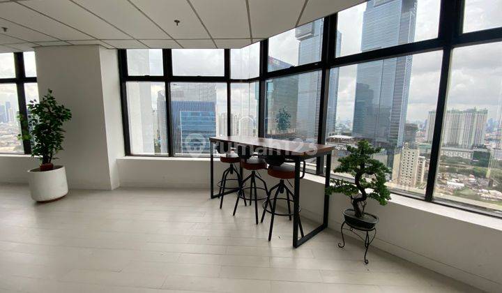Sewa Kantor Graha Mandiri Luas 91 M2 Furnished Strategis Dekat MRT HI 2