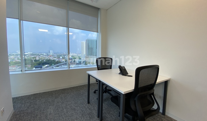 Sewa Kantor Unit Furnished 3 Pax di Kensington Tower