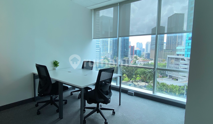 Office Unit Rental Furnished for 6 Pax in Cakrawala Tower Near Sarinah