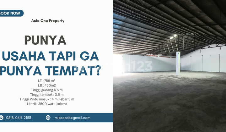 Disewakan Gudang Dilengkapi Cctv di Jakarta Timur