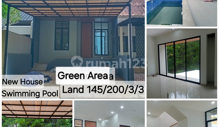 New House Green Area Swimming Pool Sentul City Bogor 2