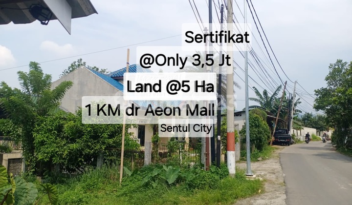 Tanah Murah Sertifikat Deket Aeon Mall Sentul City Bogor