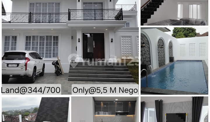 Rumah 3 LT Furnish Cluster Depan Swimming Pool Sentul City Bogor