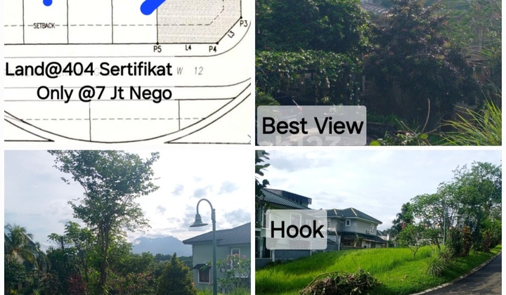 Kavling Hook Best View Sertifikat Sentul City Bogor