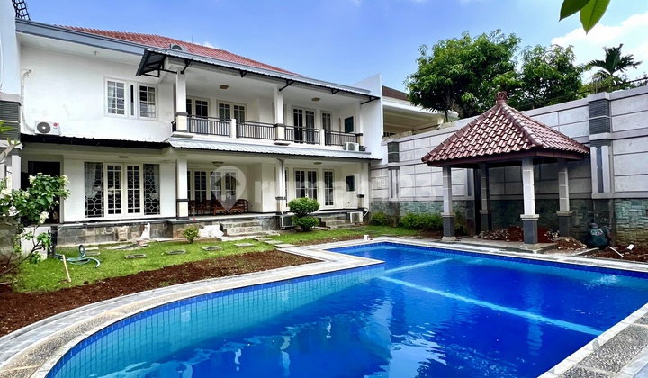 Kemang... house for rent, good neighborhood, wide row of roads.