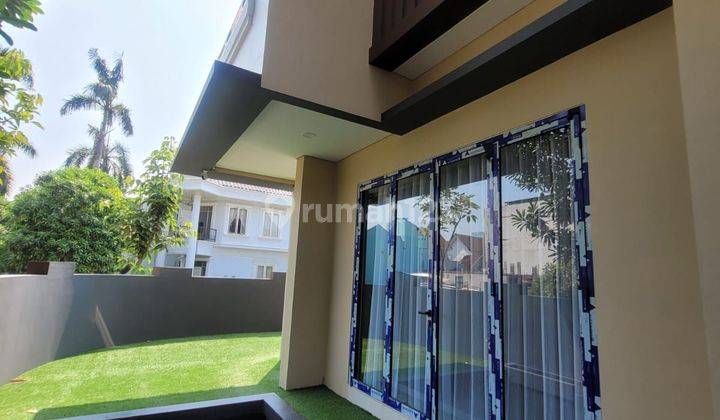 Rumah brand new fully furnished row jalan besar SHM di Anggrek loka BSD 2