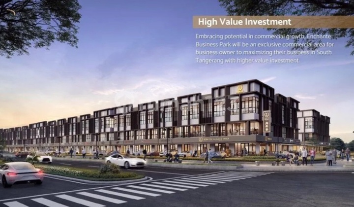 For Sale New Shophouse Ready to Use Strategic Location in Enchante Business Park Bsd City Tangerang