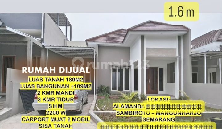 Rumah Perum Alamanda Residence Sambiroto Mangunharjo Tembalang Semarang  2