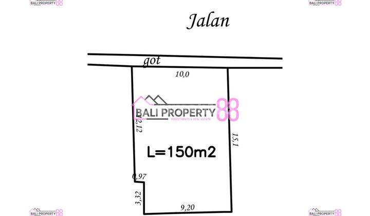 Jual Tanah Drupadi Denpasar Bali Lt 150 M2 2