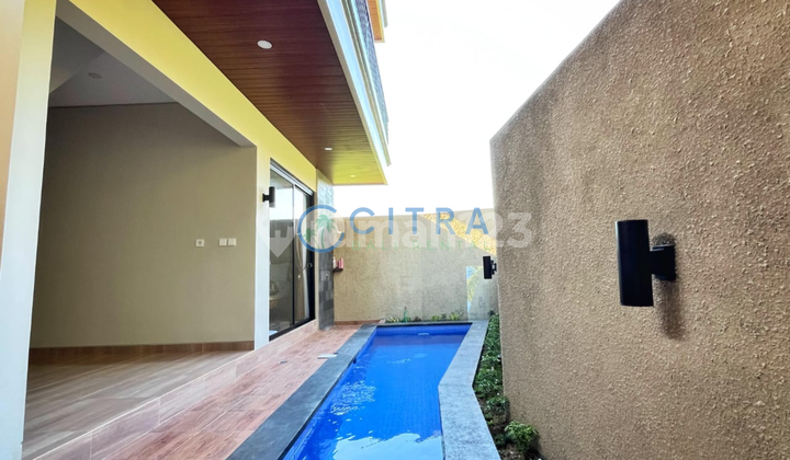 For Rent Modern Semi-Furnished Villa House with Private Pool | 2 BR in Batubulan, Bali, Land Area 100 m2