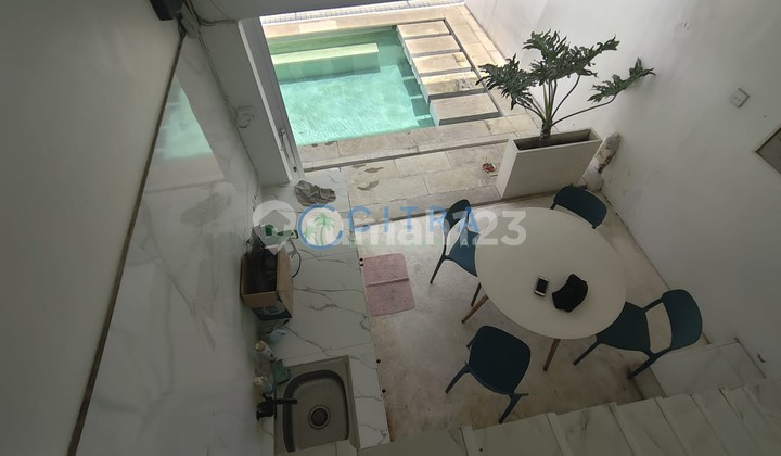 For Rent Modern Minimalist Villa House with Swimming Pool & Rooftop View of Rice Fields | 2 Bedrooms in Kedampang, Kerobokan Land Area 100 M2 2